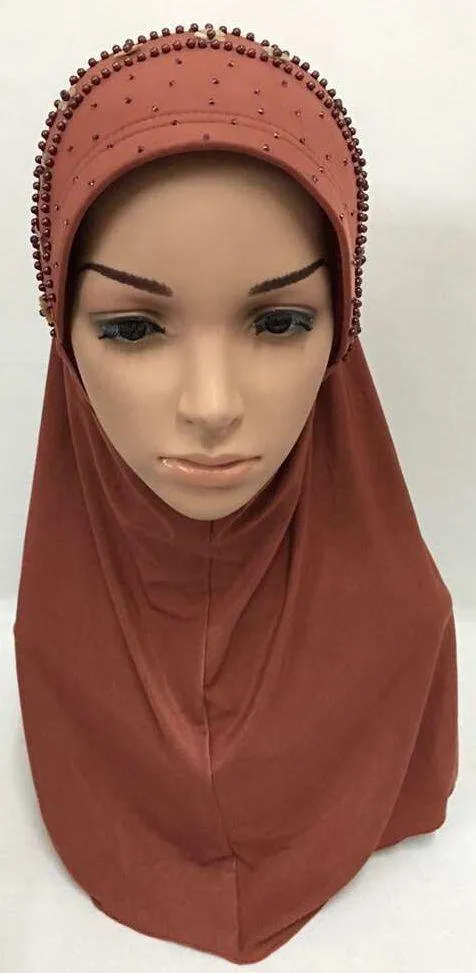 Summer LightWeight Lycra Slip-on Muslim Hijab Islamic Scarf Shawls