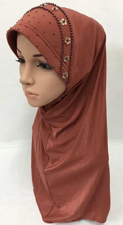 Summer LightWeight Lycra Slip-on Muslim Hijab Islamic Scarf Shawls