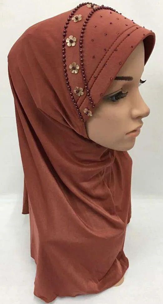 Summer LightWeight Lycra Slip-on Muslim Hijab Islamic Scarf Shawls