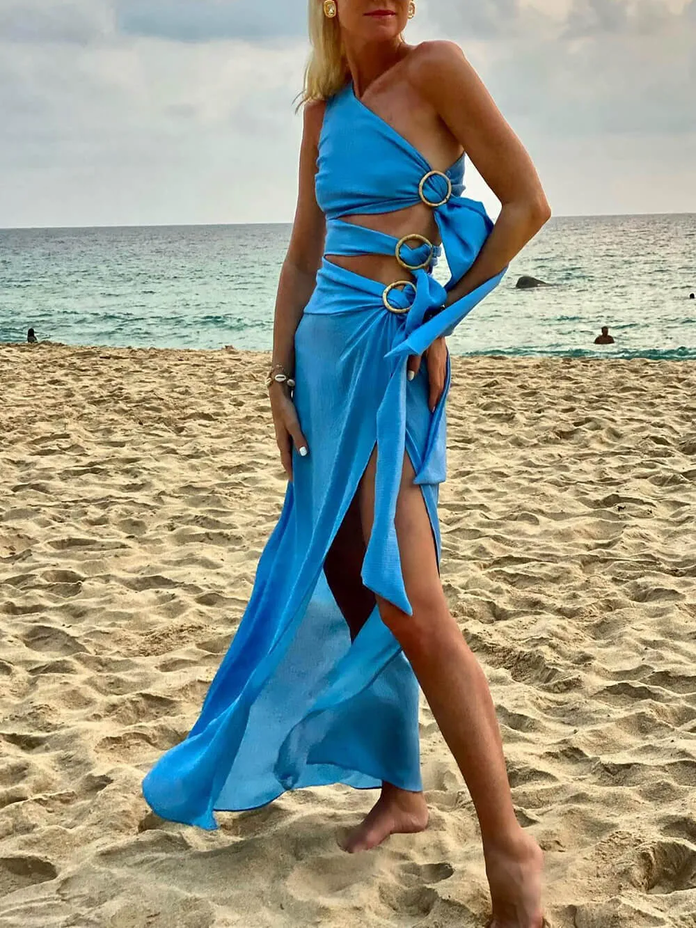 Summer Sexy Bandage Charming Irregular Sleeveless Dress