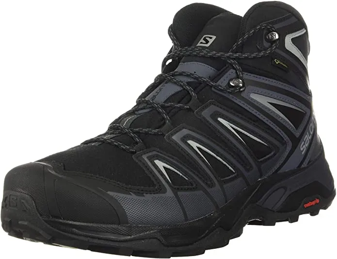 These Show Light Use, includes box! Salomon Men's X Ultra 3 Mid GTX Trail Running Shoe in Black/Grey! Sz 8.5! Retails $190 
