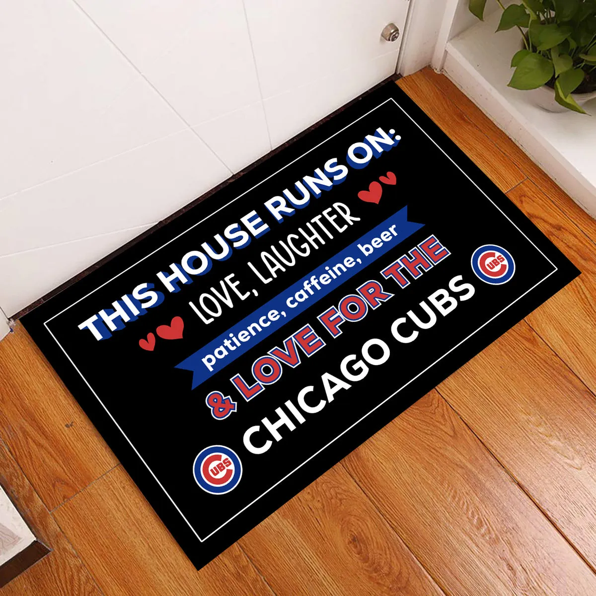 This House Runs On CCGC - Anti Slip Indoor Doormat