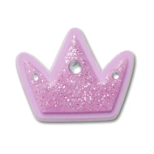 Tiny Purple Glitter Crown Jibbitz