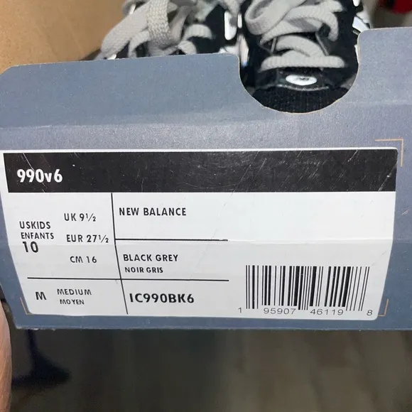 Toddler New Balance 990v6