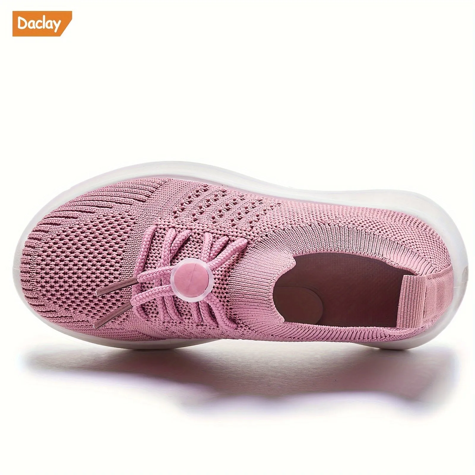 Trendy Woven Knit Breathable Sneakers, FS