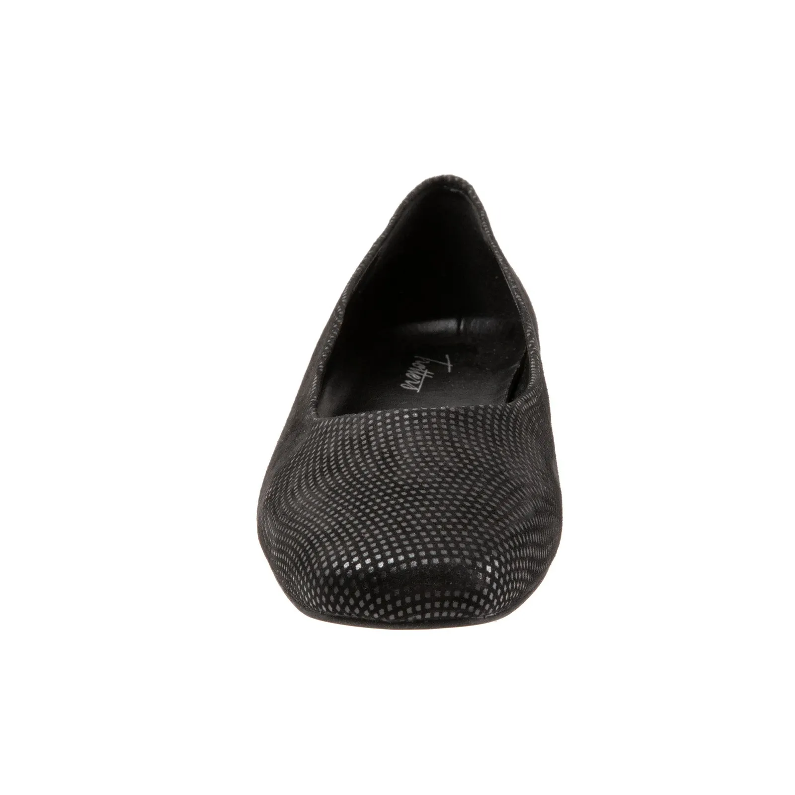 Trotters Honor T2057-004 Womens Black Narrow Leather Ballet Flats Shoes