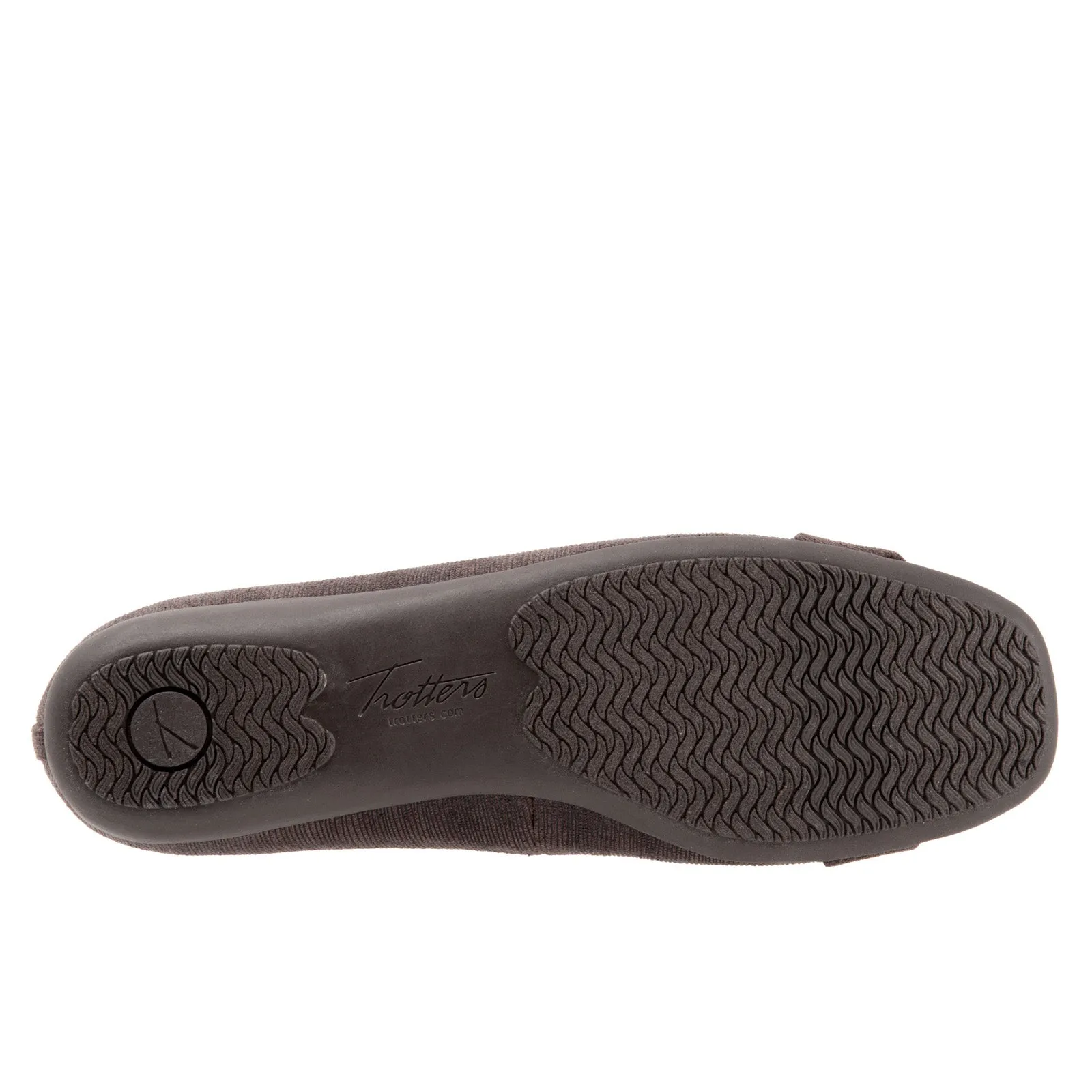 Trotters Sizzle T1251-200 Womens Brown Extra Narrow Ballet Flats Shoes
