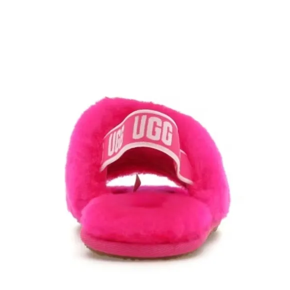 UGG TODDLER FLUFF YEAH ROCK ROSE SLIDES 6
