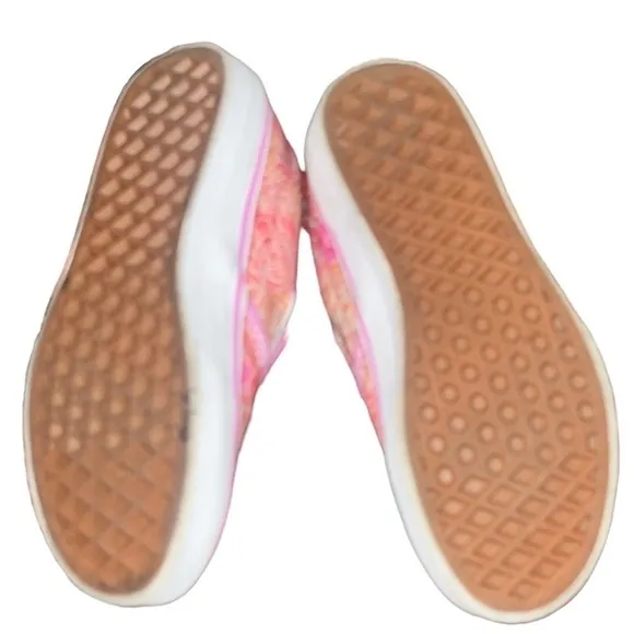 VANS KIDS CLASSIC SLIP ON PINK ROSE FLORAL 1