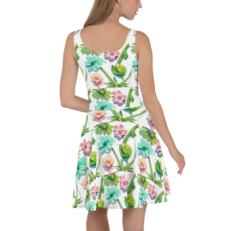 Wild Flowers Skater Dress Radiates Vibrant Style