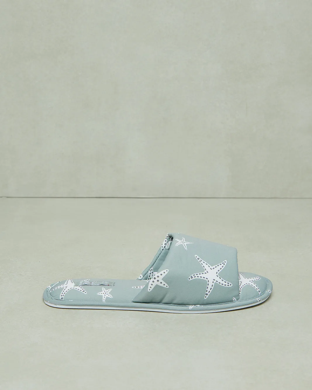 Women Mint Printed Slipper