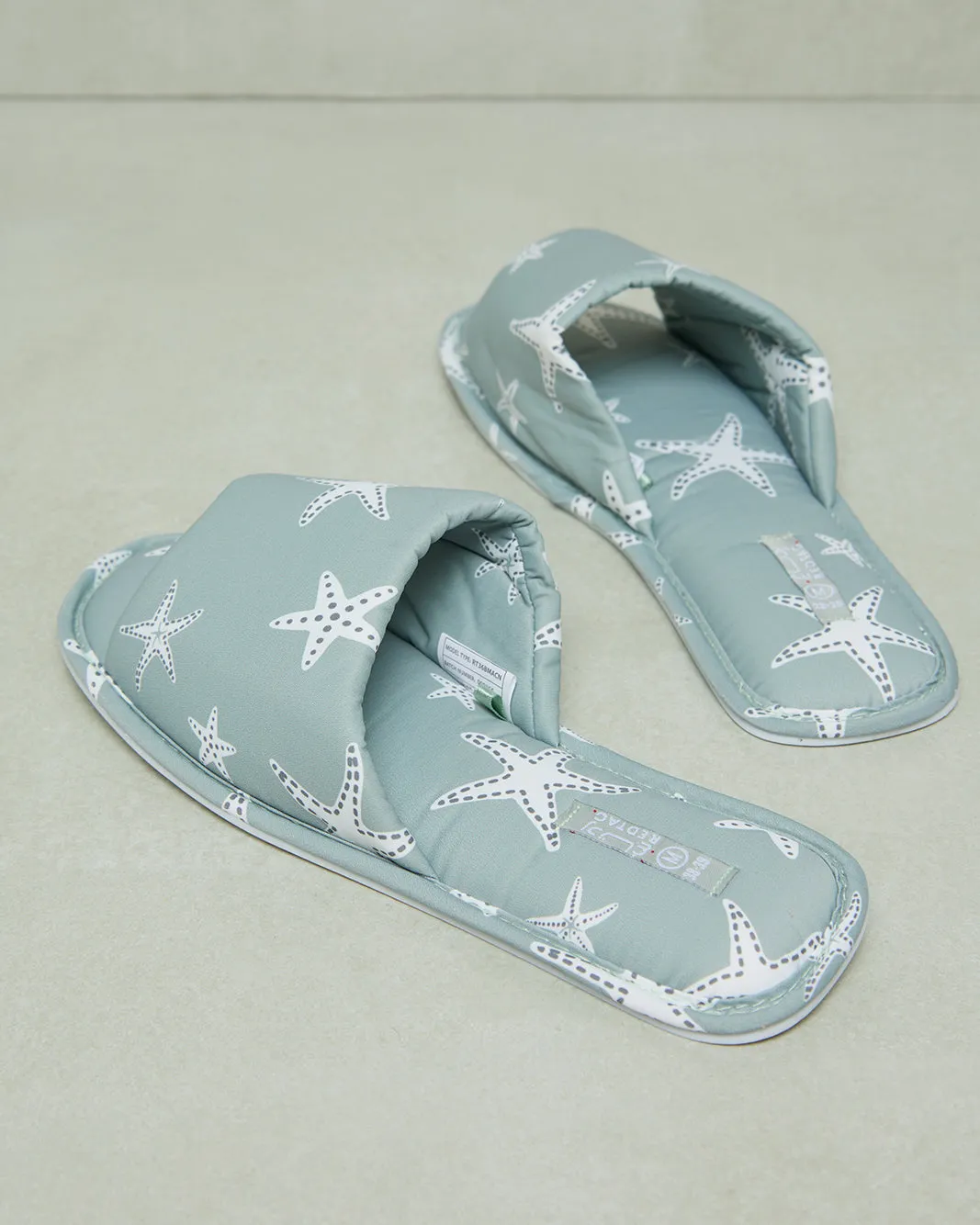 Women Mint Printed Slipper