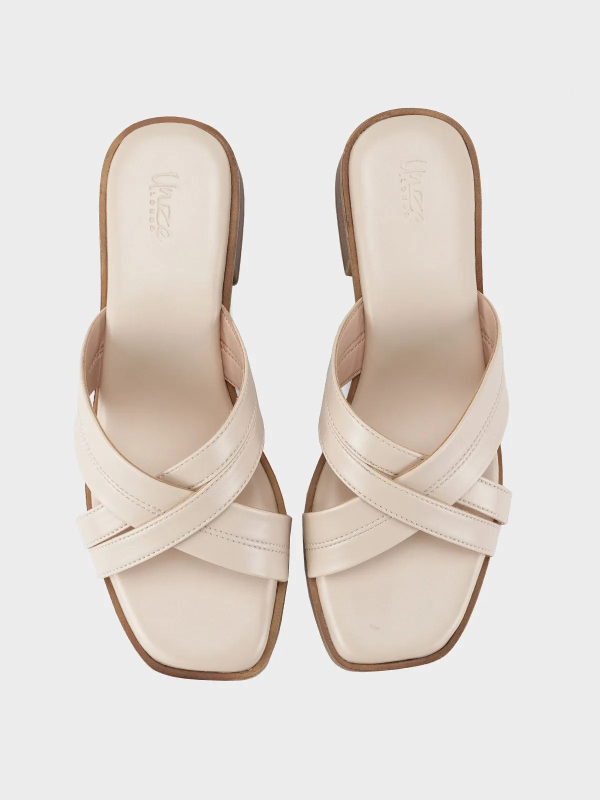 Women "DERON" Elegant Block Heel Sandals