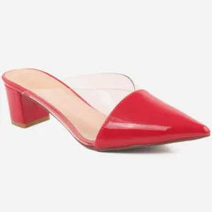 Women "KATE" Block Heel Versatile Pointed toe Slippers