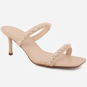 Women "Lindwi" chic sprakling Slip On Sandals