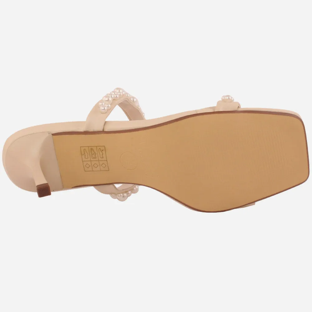 Women "Lindwi" chic sprakling Slip On Sandals
