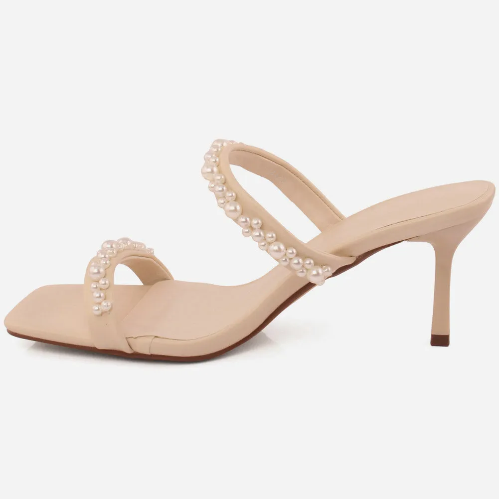 Women "Lindwi" chic sprakling Slip On Sandals