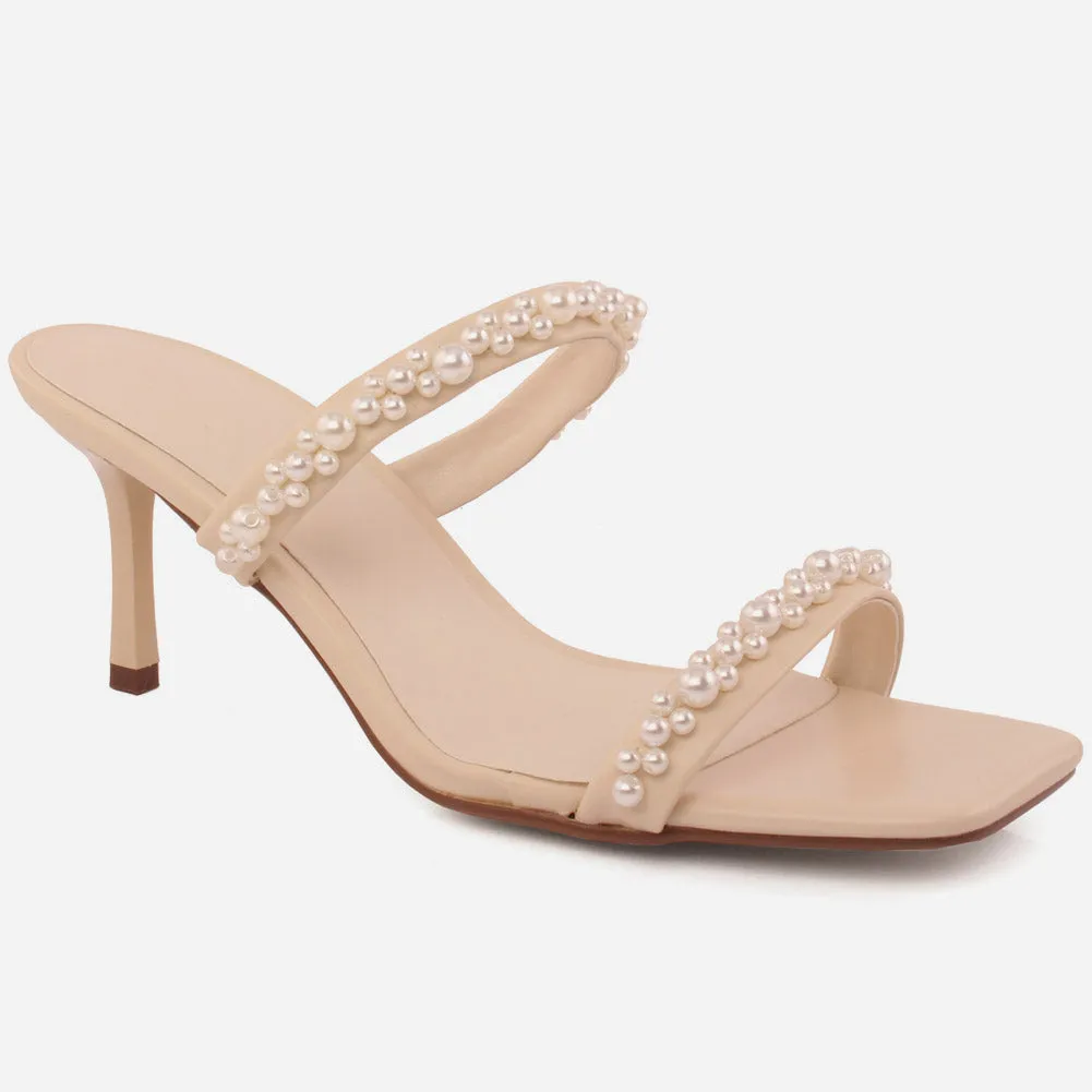 Women "Lindwi" chic sprakling Slip On Sandals