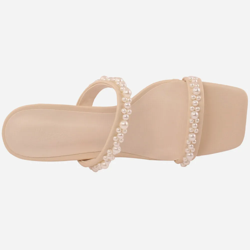 Women "Lindwi" chic sprakling Slip On Sandals