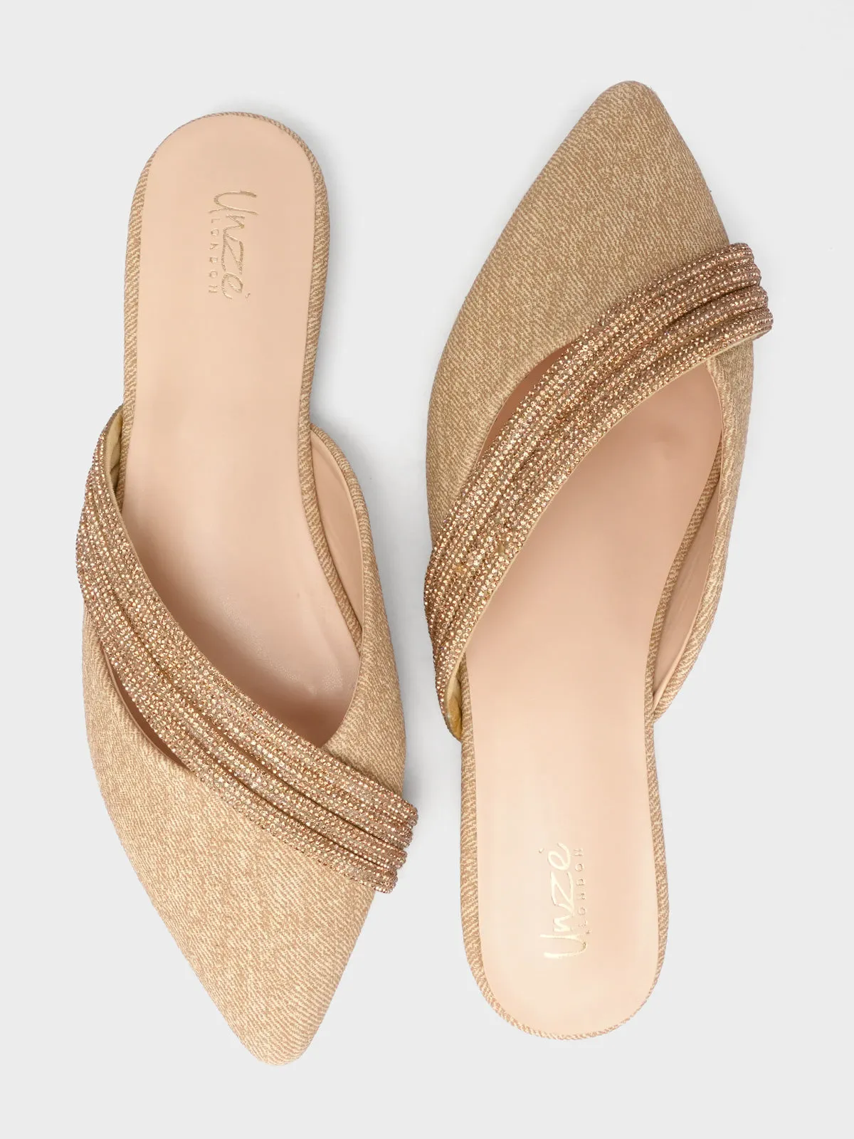 Women "MACARIA" Pointed Slide-in Slippers