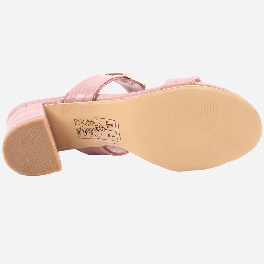 Women "PINKOLA" Block Heel Summer Sandals