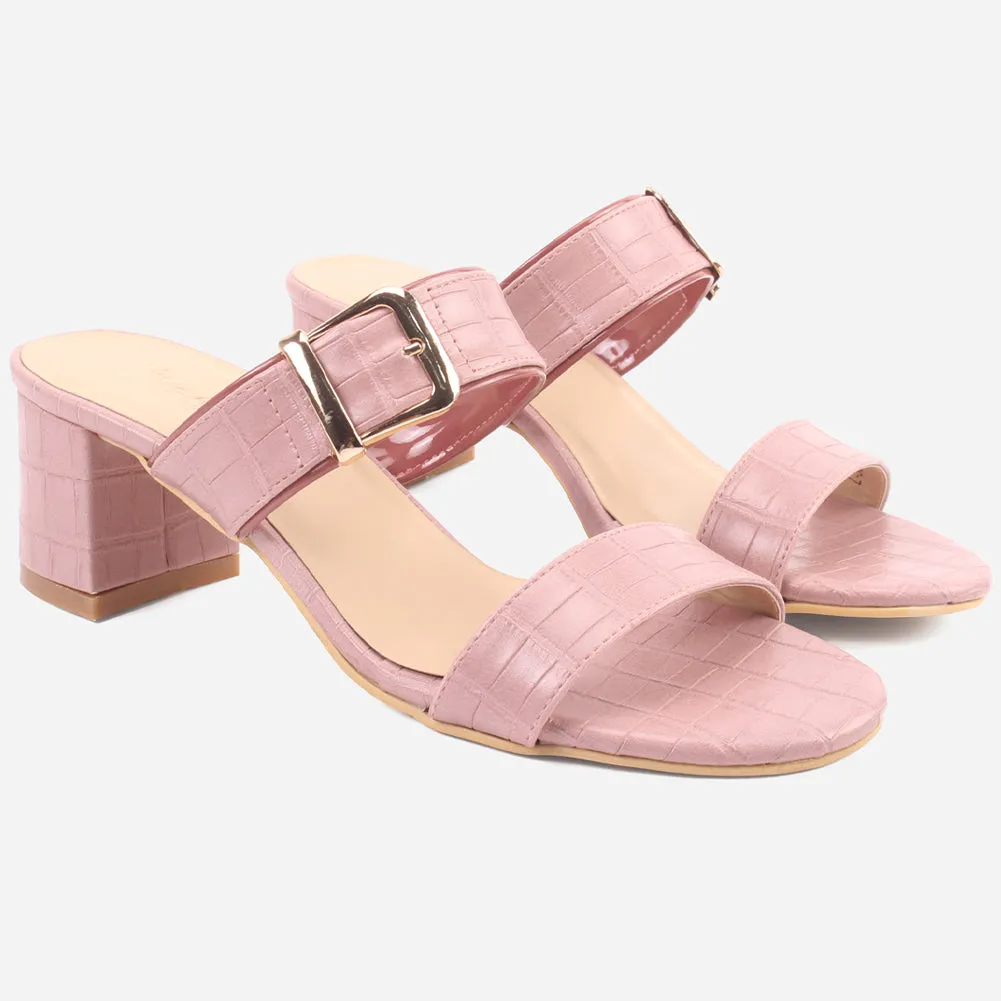 Women "PINKOLA" Block Heel Summer Sandals