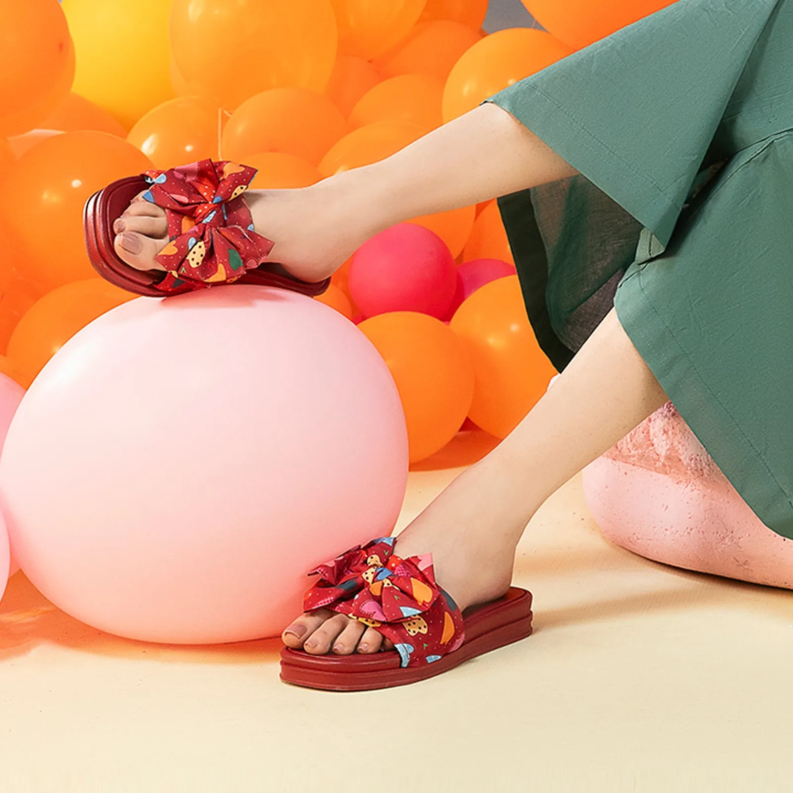 Women's Bow Tie Slippers