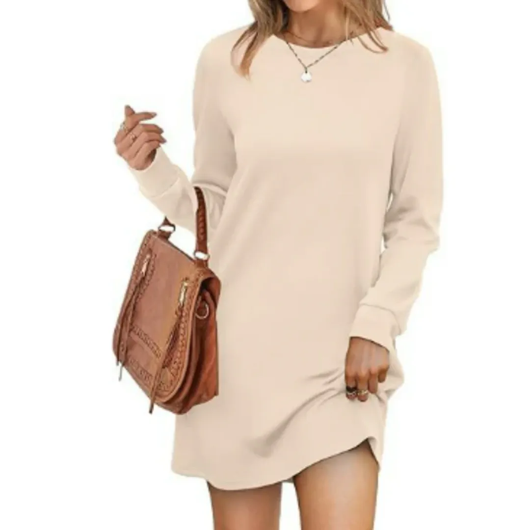 Women's Casual Long Sleeve A Line Dress | Mini