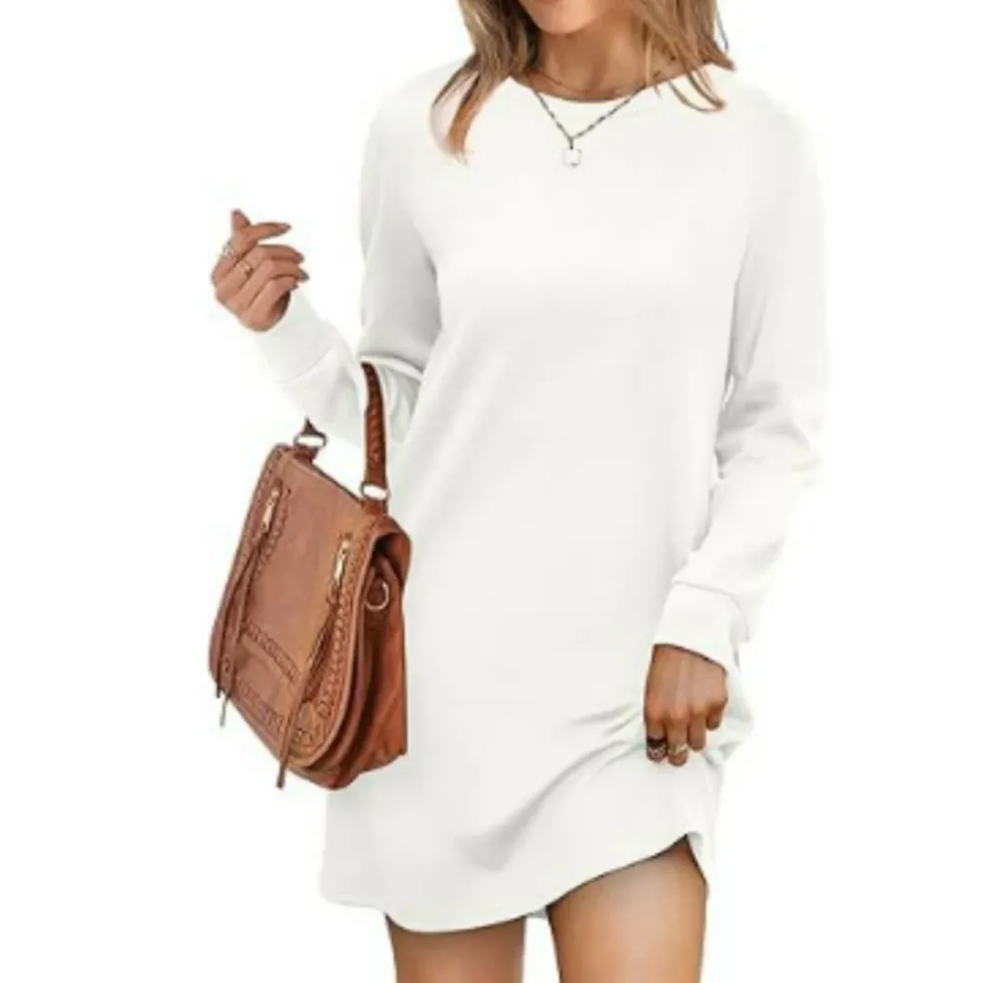 Women's Casual Long Sleeve A Line Dress | Mini