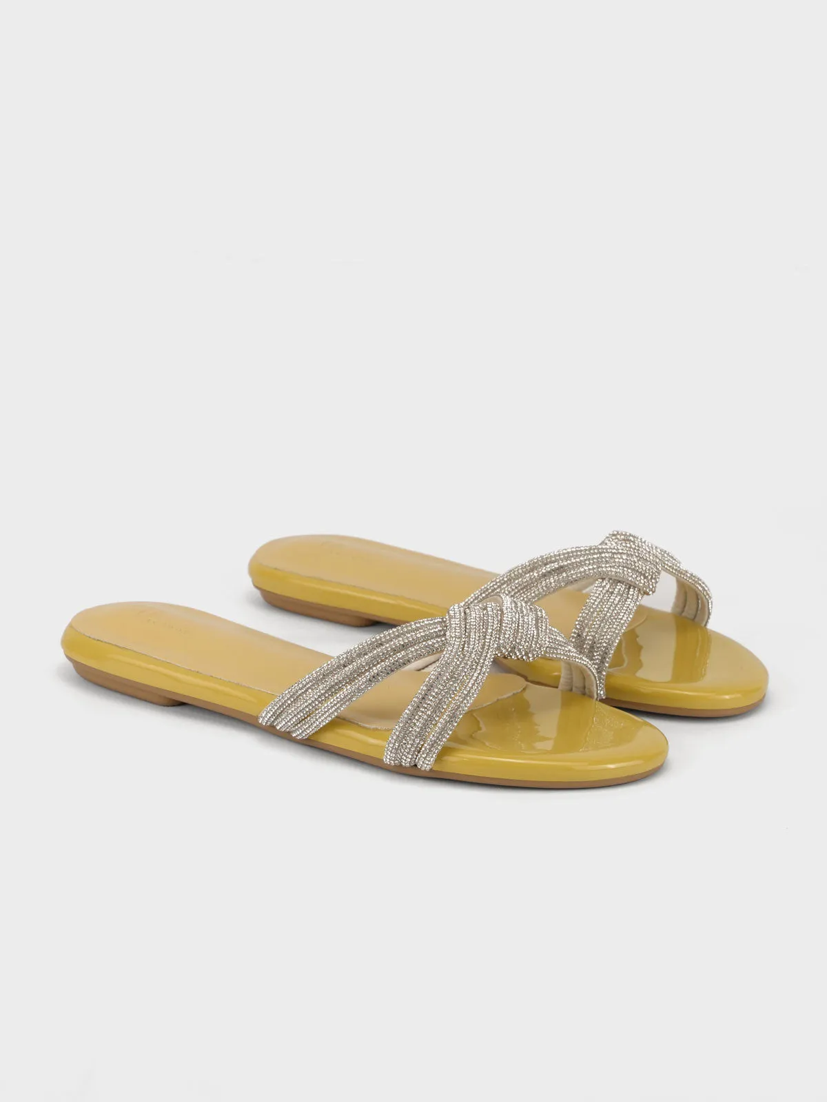 Women's "ANIKE"Crystals Evening Slippers