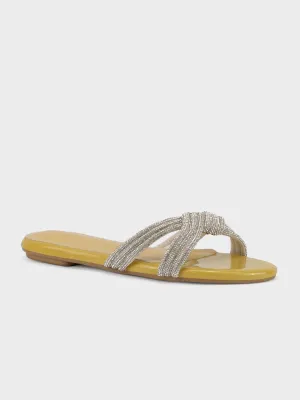 Women's "ANIKE"Crystals Evening Slippers