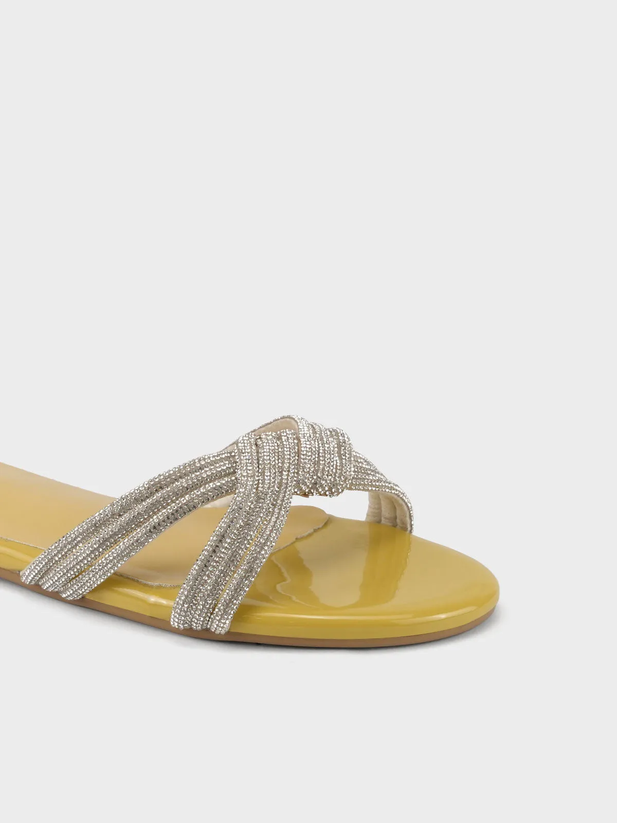 Women's "ANIKE"Crystals Evening Slippers