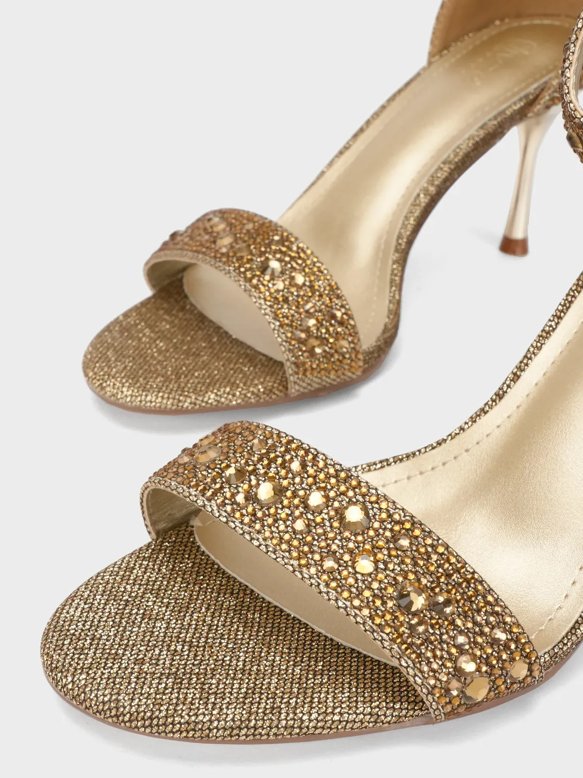 Womens "CYNZIA" Diamante Evening Sandals