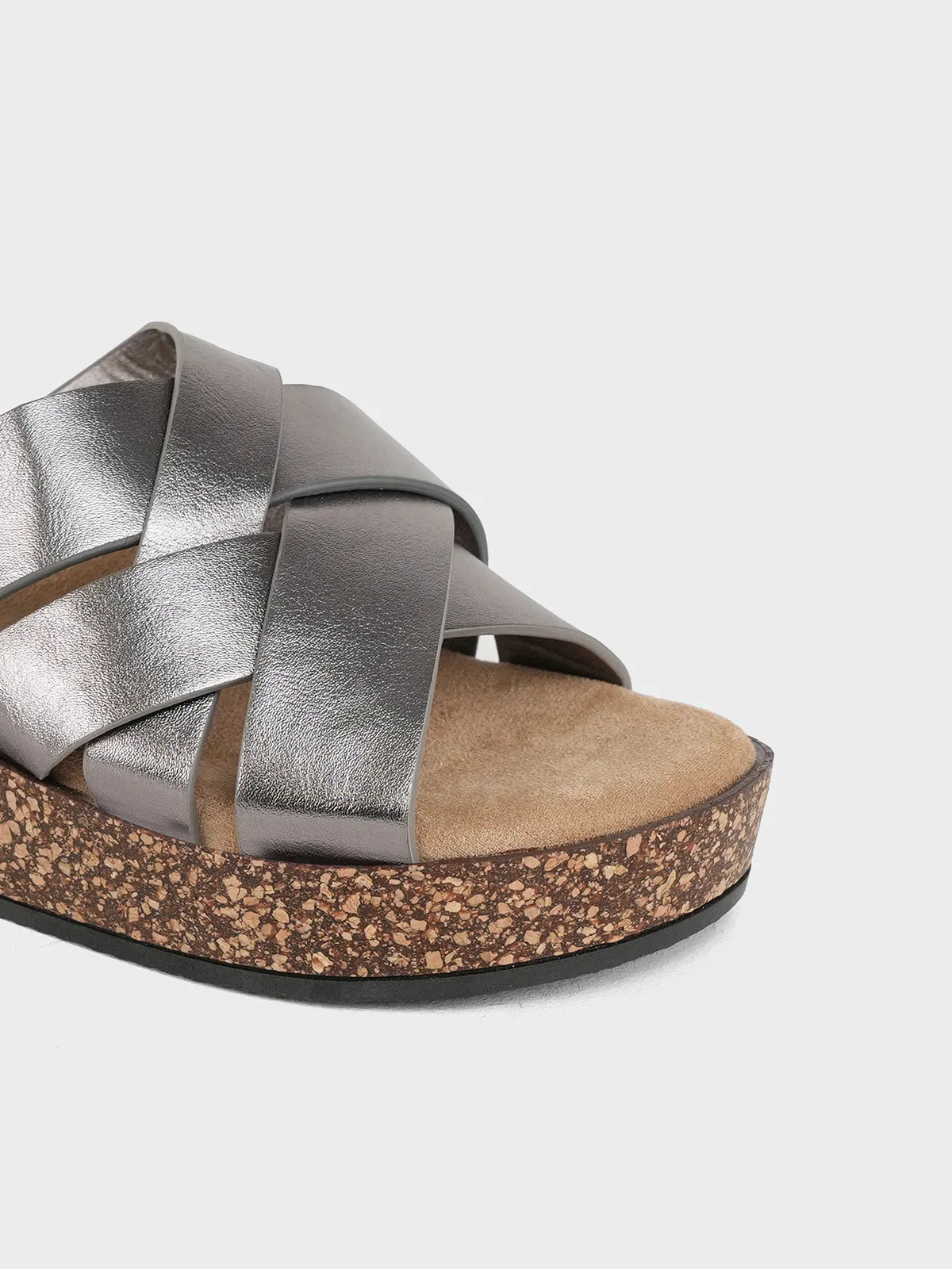 Womens "FINOLA" Open Toe Casual Slippers