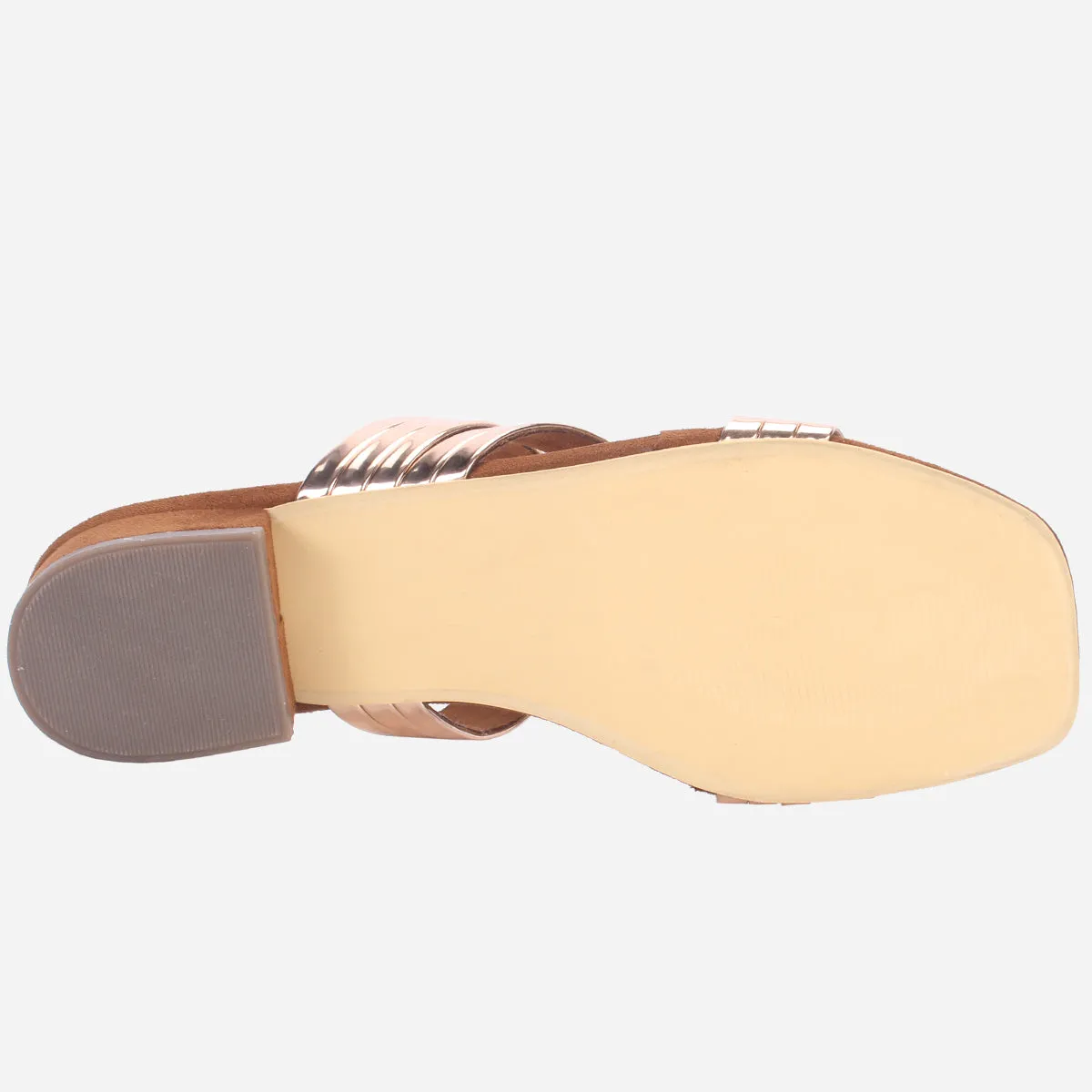 Womens "GIANA" Shimmery Summer Flat Slippers