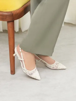 Womens "MINA" Spool Heels Sandals