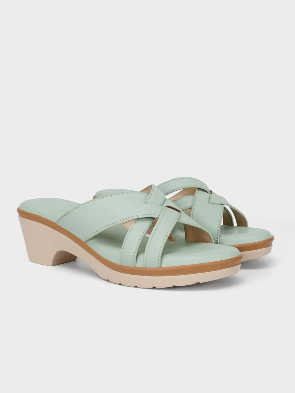 Womens "ZAREK" Open Toe Comfort Slippers