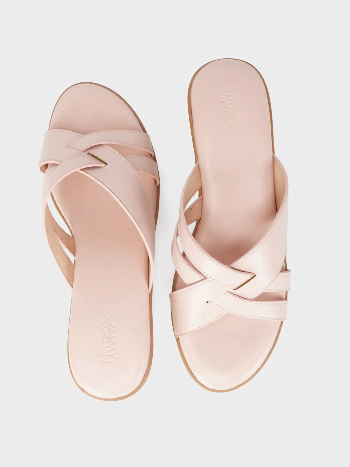 Womens "ZAREK" Open Toe Comfort Slippers