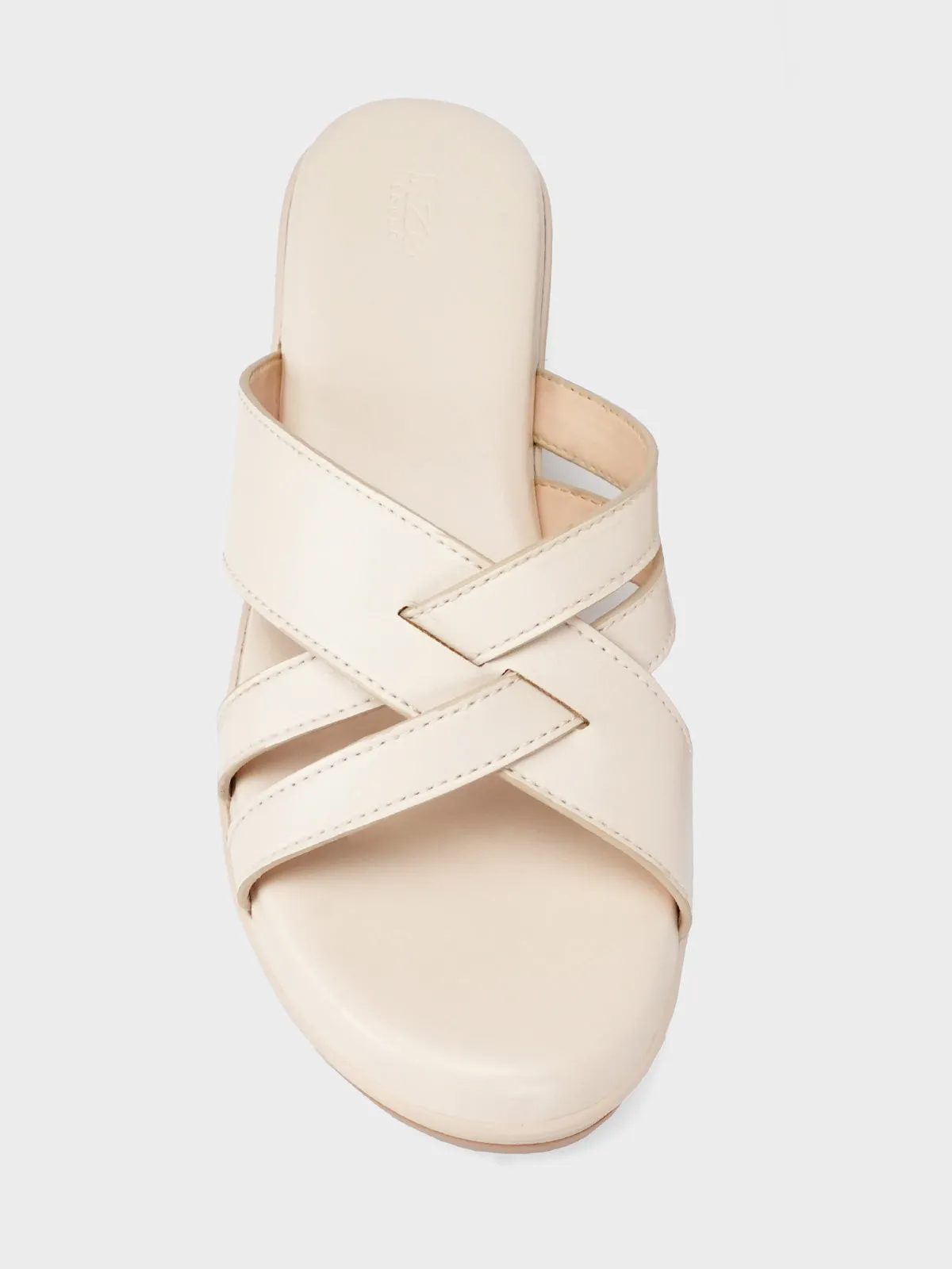 Womens "ZAREK" Open Toe Comfort Slippers