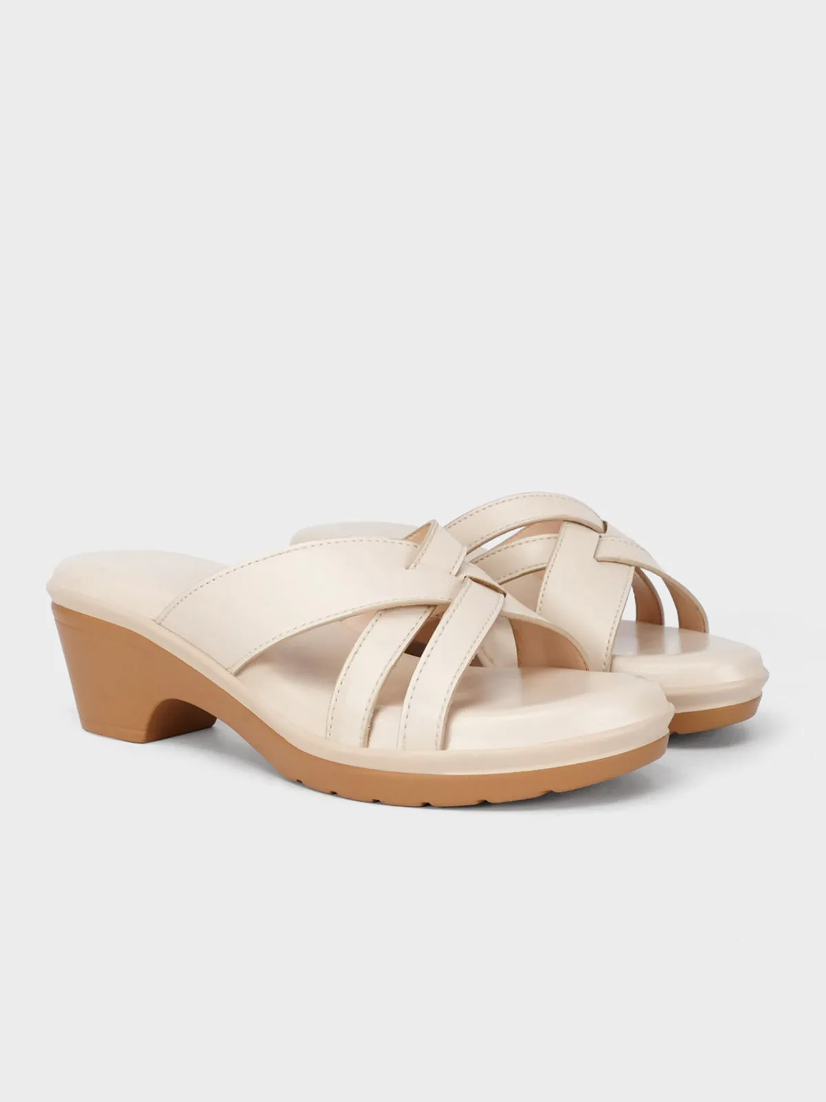 Womens "ZAREK" Open Toe Comfort Slippers