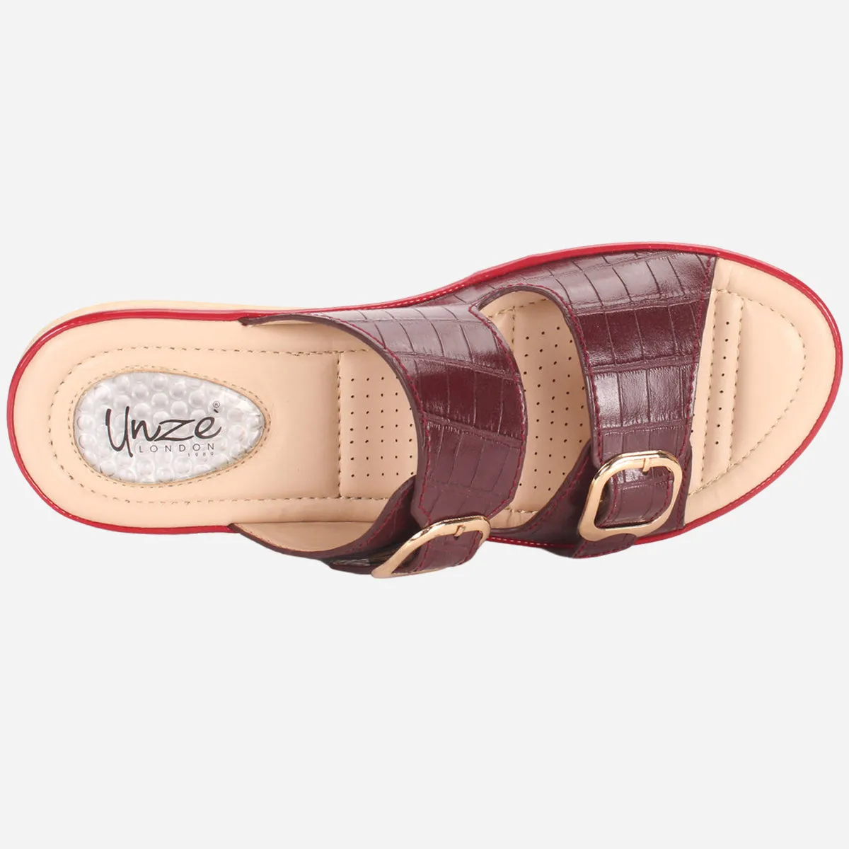 Womens "ZITOPA" Comfy Everyday Casual Wedge Slippers