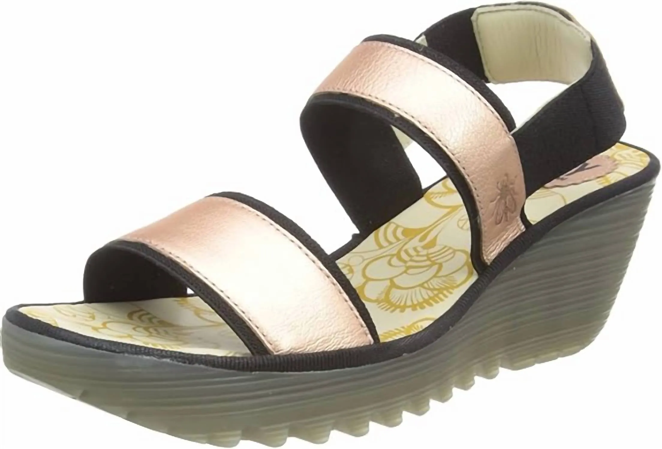 Women's Yaco Wedge Sandals In Blush Gold
