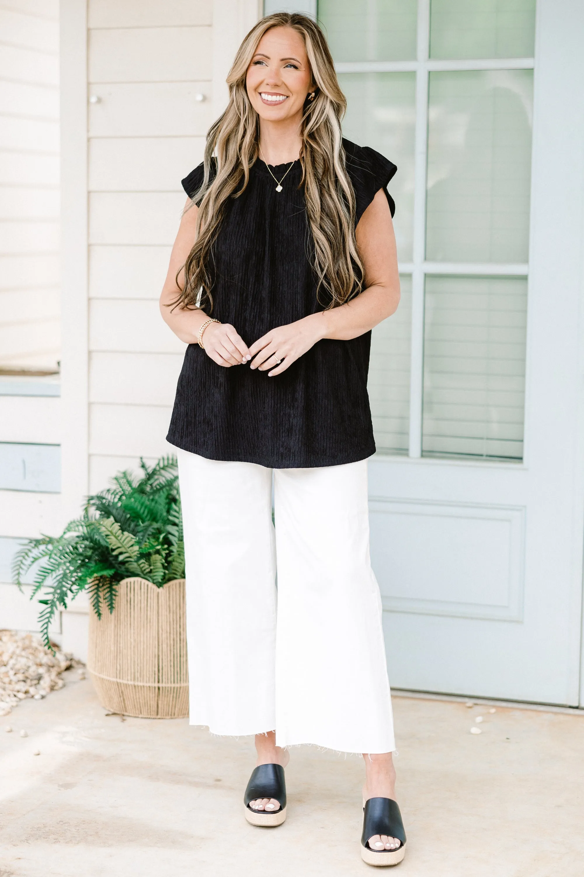 Worth My While Top, Black