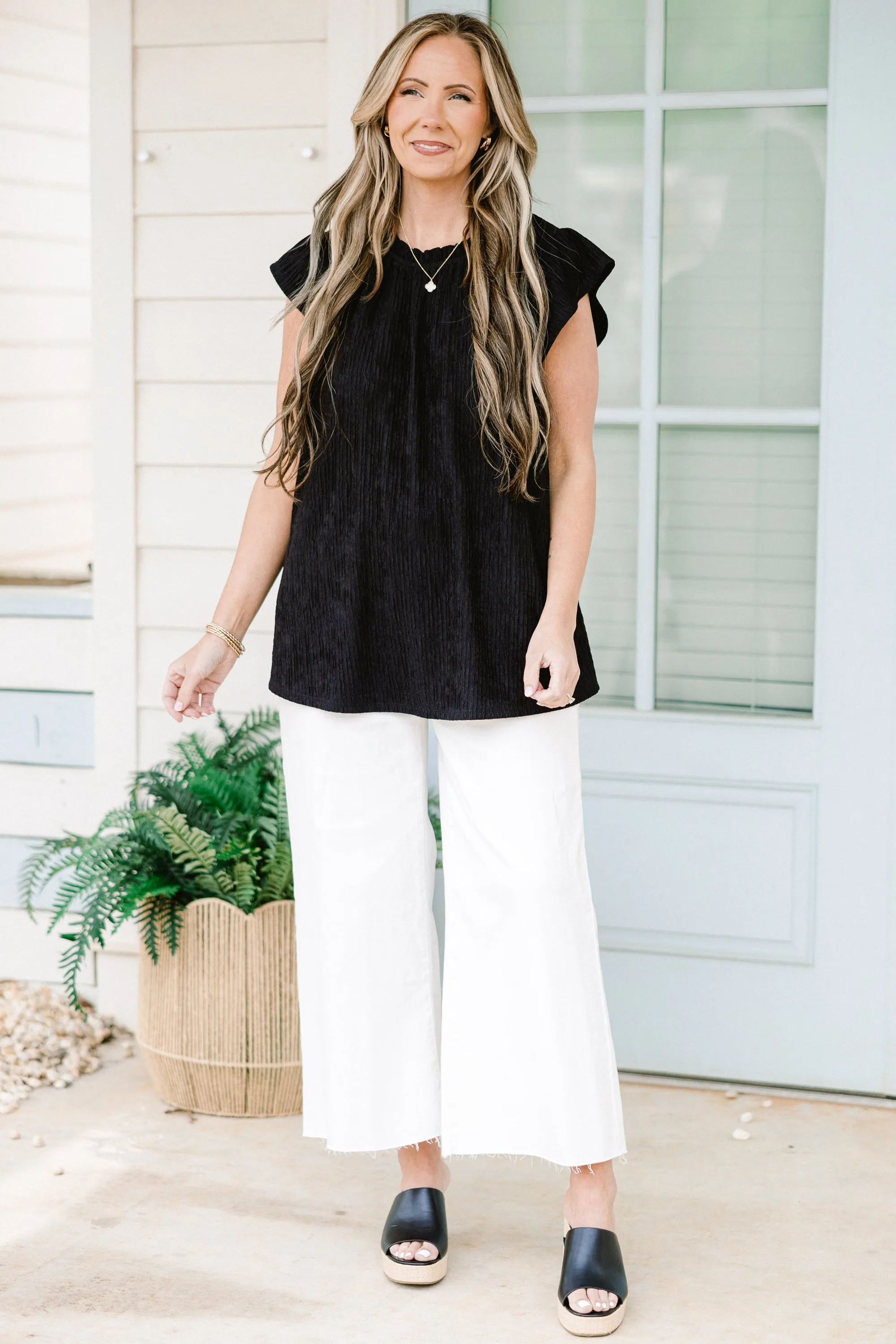 Worth My While Top, Black