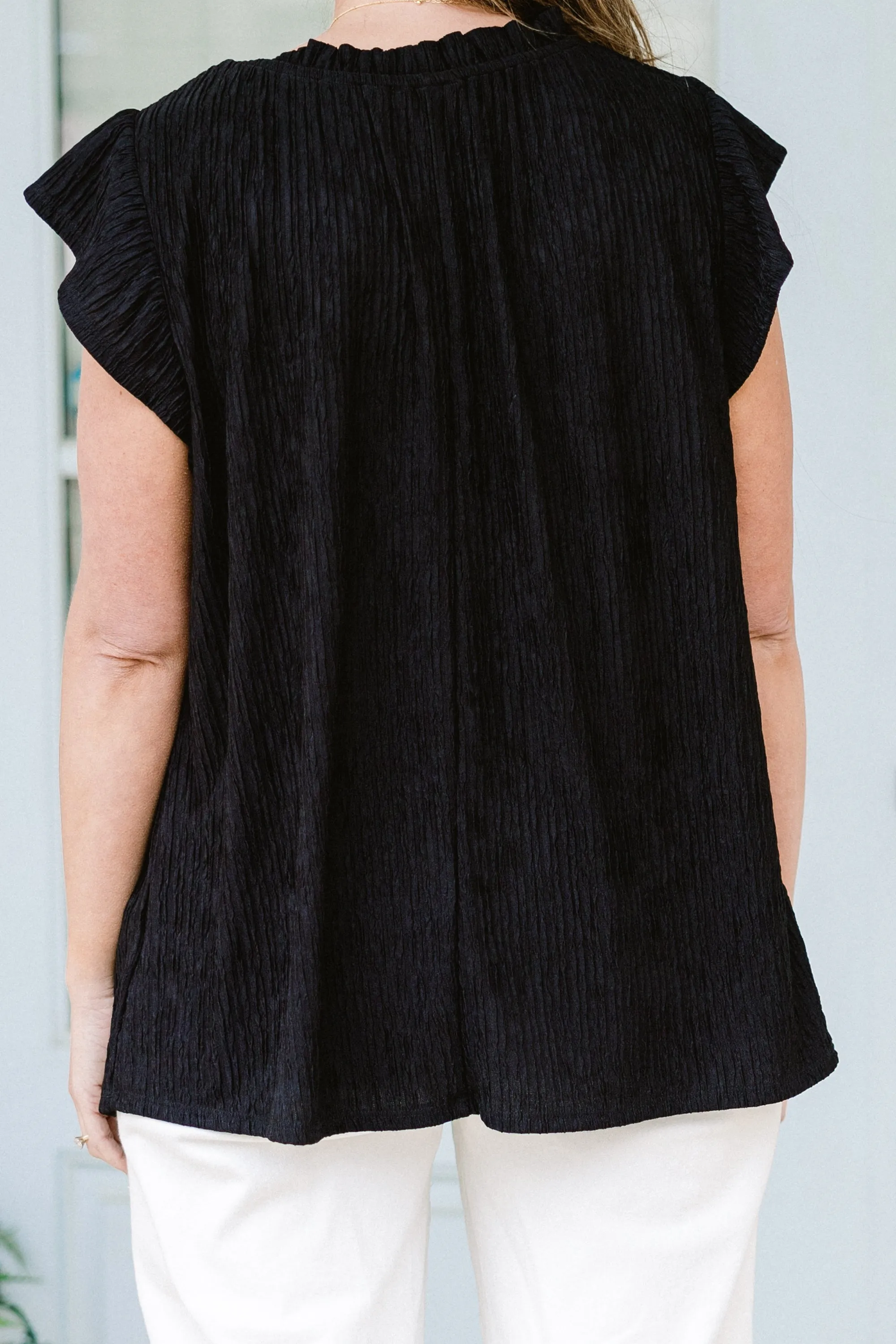 Worth My While Top, Black